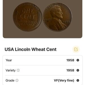 1958 Lincoln Wheat Penny